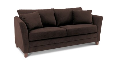 Brązowa sofa 3-osobowa