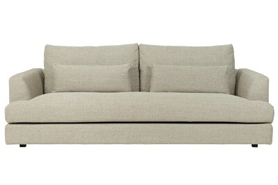 Beżowa wygodna sofa 3-osobaowa EDEN