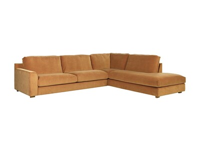 Musztardowa sofa modułowa Grande
