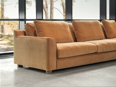 Pomarańczowa sofa modułowa Grande