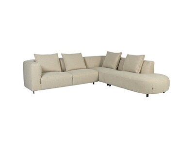 Zaoblona sofa Vesta