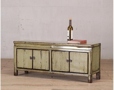 niska komoda TV połysk pastel zieleń beżM-15 TA22-4110 (9)